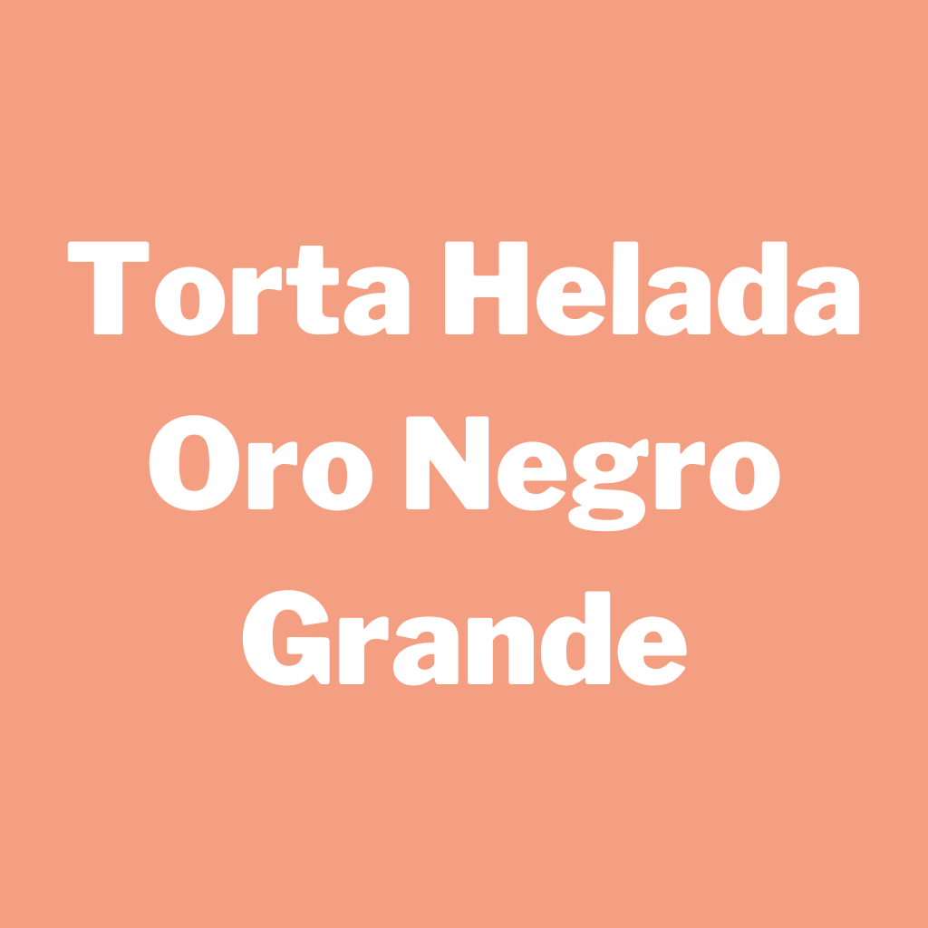 Torta helada Oro Negro Grande